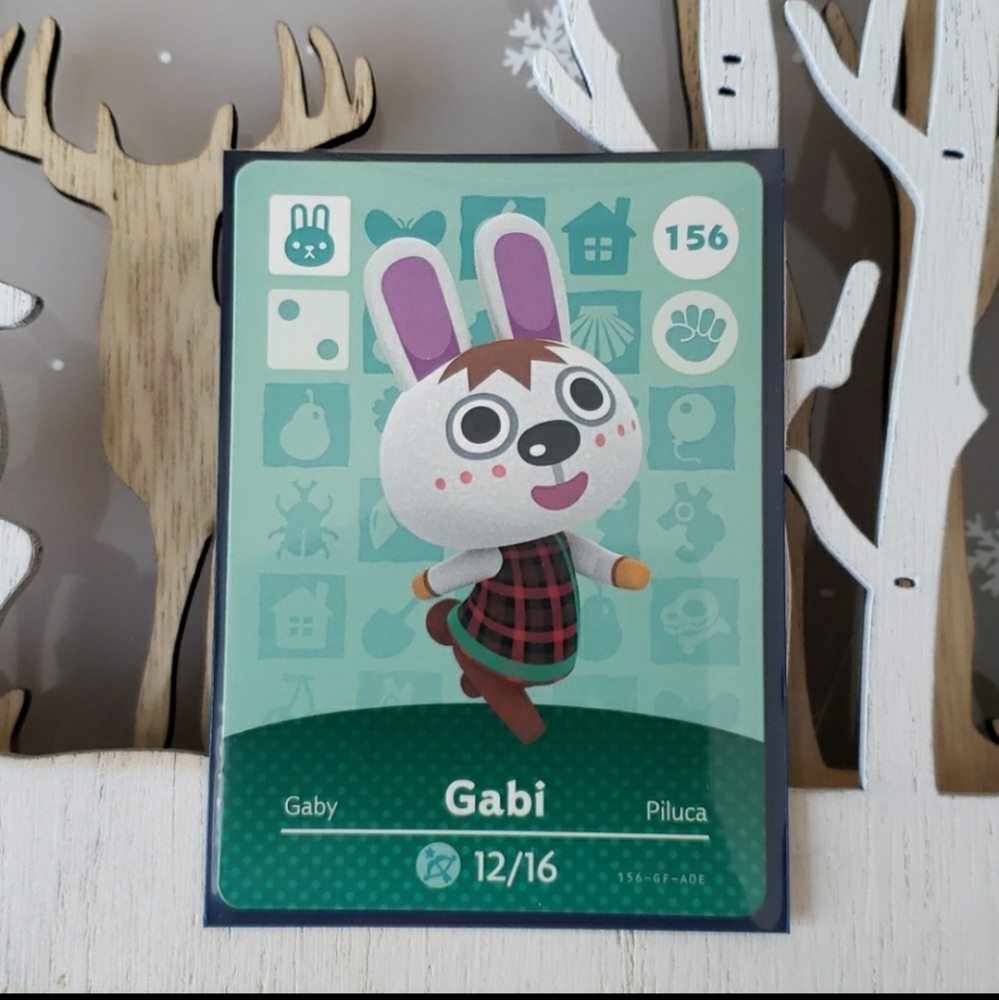 Genuine Animal Crossing amiibo card 156 Gabi